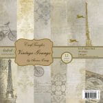 CrafTangles Scrapbook Paper Pack - Vintage Grunge (6"x6")