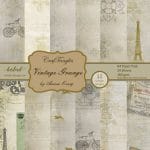 CrafTangles Scrapbook Paper Pack - Vintage Grunge (A4)