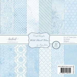 CrafTangles Scrapbook Paper Pack - Wild About Blue (12"x12")