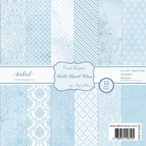 CrafTangles Scrapbook Paper Pack - Wild About Blue (12"x12")