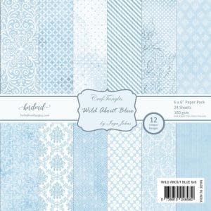 CrafTangles Scrapbook Paper Pack - Wild About Blue (6"x6")