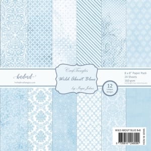 CrafTangles Scrapbook Paper Pack - Wild About Blue (8"x8")