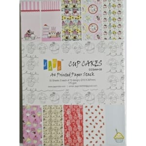 A4 Paper Pack - Cupcakes (Set of 30 sheets)