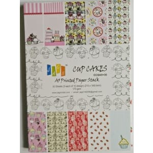 A5 Paper Pack - Cupcakes (Set of 30 sheets)