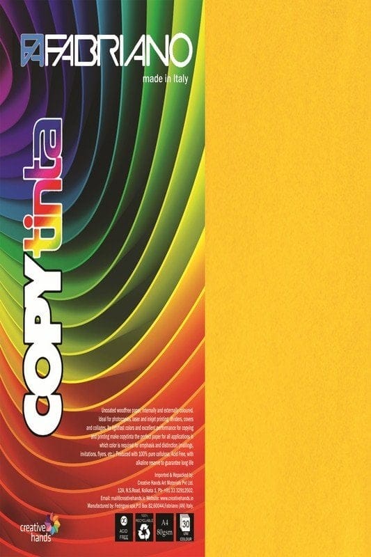 Fabriano Copy Tinta A4 - Giallo(Pack of 2) facpa4gi giallo Fabriano Copy Tinta A4 - Giallo(Pack of 2)