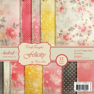 CrafTangles Scrapbook Paper Pack - Felicity (12"x12")