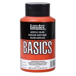 Liquitex Basics Acrylic Paint - Cadmium Red Light Hue(400ML)