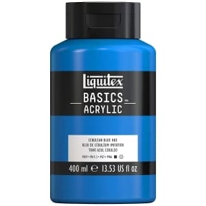 Liquitex Basics Acrylic Paint - Cerulean Blue Hue (400ML)
