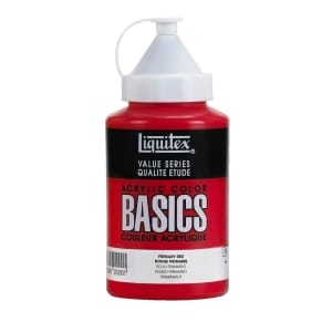 Liquitex Basics Acrylic Paint - Primary Red (400ML)