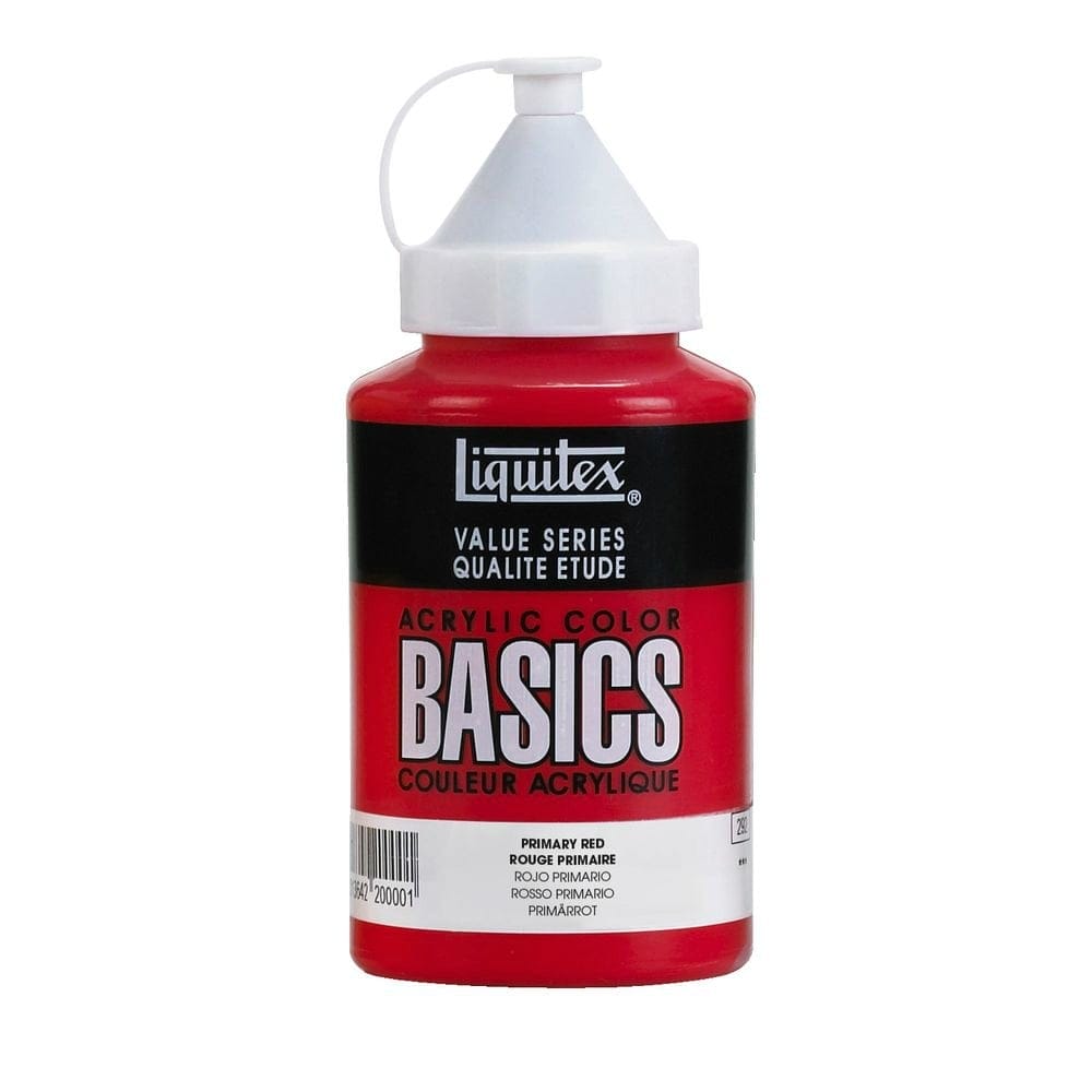 Liquitex Basics Acrylic Paint - Primary Red (400ML) Liquitex Basics Acrylic Paint - Primary Red (400ML)
