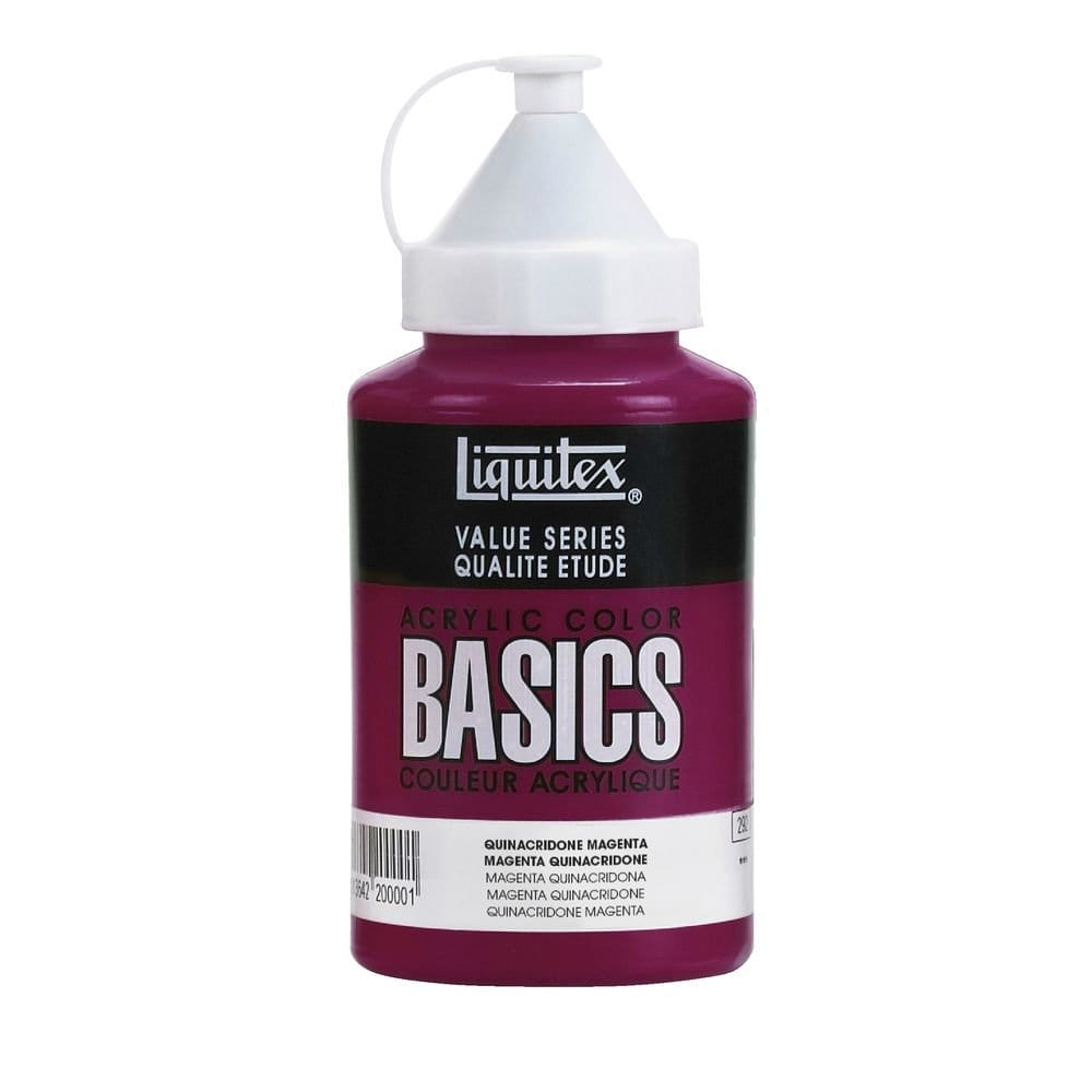 Liquitex Basics Acrylic Paint - Quinacridone Magenta (400ML) Liquitex Basics Acrylic Paint - Quinacridone Magenta (400ML)