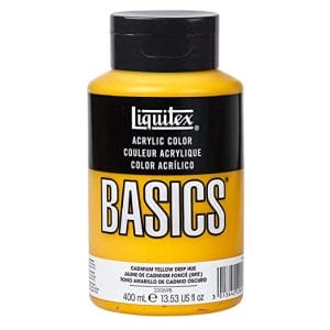 Liquitex Basics Acrylic Paint - Cadmium Yellow Deep Hue (400ML)