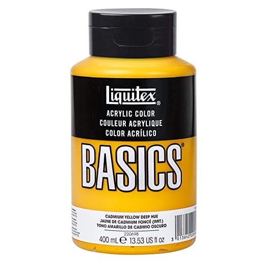 Liquitex Basics Acrylic Paint - Cadmium Yellow Deep Hue (400ML) Liquitex Basics Acrylic Paint - Cadmium Yellow Deep Hue (400ML)