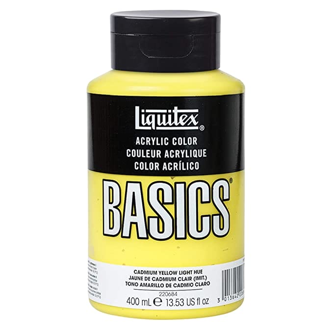 Liquitex Basics Acrylic Paint - Cadmium Yellow Light Hue (400ML)