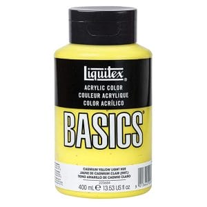 Liquitex Basics Acrylic Paint - Cadmium Yellow Light Hue (400ML)