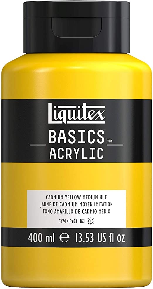 Liquitex Basics Acrylic Paint - Cadmium Yellow Medium Hue (400ML)