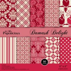 Papericious - Damask Delight (6 by 6 patterned paper)