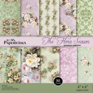 Papericious Premium Collection - The Flora Season (6 by 6 patterned paper)