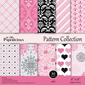 Papericious - Pattern Collection - Vol 1 (6 by 6 patterned paper)