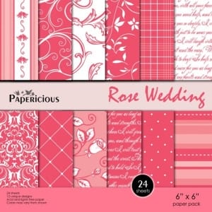 Papericious - Rose Wedding (6 by 6 paper)