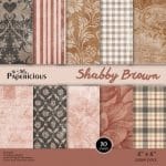 Papericious - Shabby Brown (6 by 6 paper)
