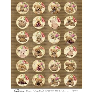 Papericious Circular Collage Sheet - My Lovely Friend
