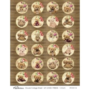 Papericious Circular Collage Sheet - My Lovely Friend