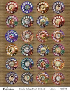 Papericious Circular Collage Sheet - On Call