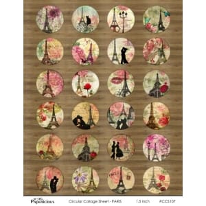 Papericious Circular Collage Sheet - Paris