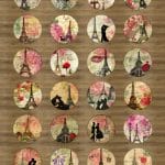 Papericious Circular Collage Sheet - Paris
