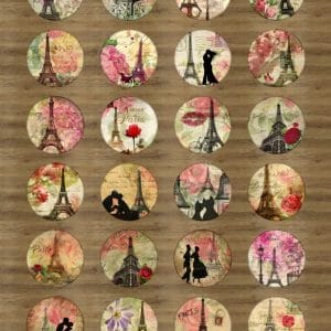 Papericious Circular Collage Sheet - Paris