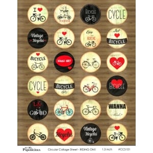 Papericious Circular Collage Sheet - Riding On