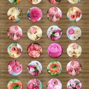 Papericious Circular Collage Sheet - Rose Garden