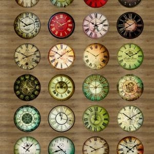 Papericious Circular Collage Sheet - Vintage Time