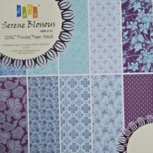 12x12 Paper Pack - Serene Blossoms (Set of 30 sheets)