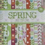 8x8 Scrapbook paper pack - Spring (Set of 36 sheets)