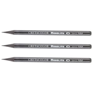 Cretacolor Monolith Woodless Graphite 2B Pencils (Set of 3)