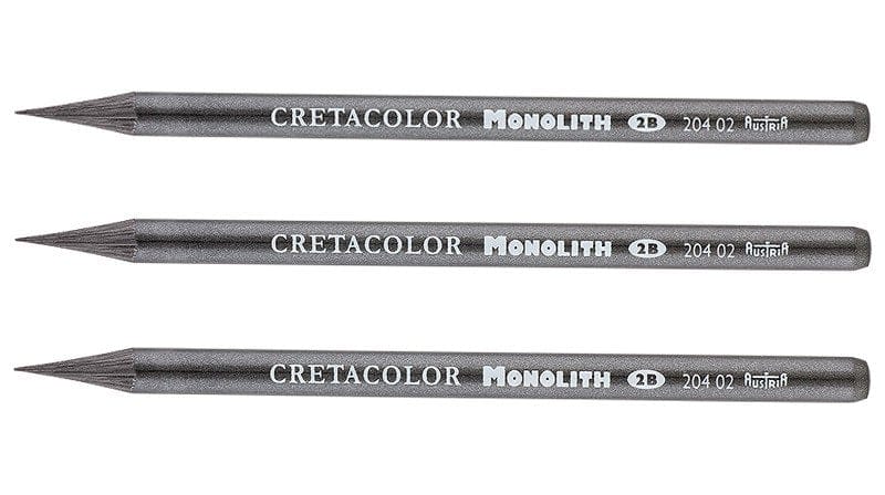 Cretacolor Monolith Woodless Graphite 2B Pencils (Set of 3) 20402 cretacolor monolith woodless graphite 2b set 3 Cretacolor Monolith Woodless Graphite 2B Pencils (Set of 3)