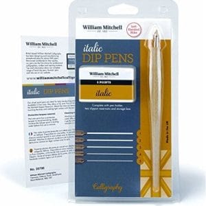 William Mitchell Calligraphy Italic Left Hand Dip Set