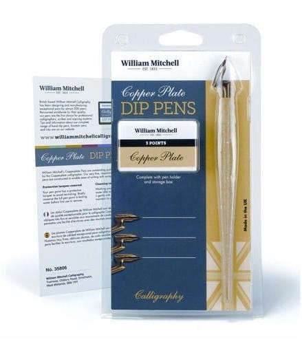 William Mitchell Calligraphy Copper Plate Dip Set 35806 william mitchell calligraphy copper plate dip set William Mitchell Calligraphy Copper Plate Dip Set