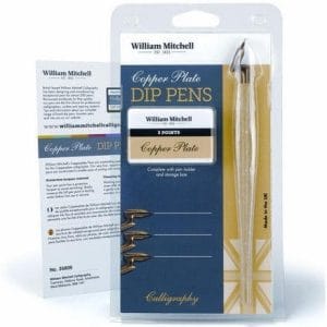 William Mitchell Calligraphy Copper Plate Dip Set