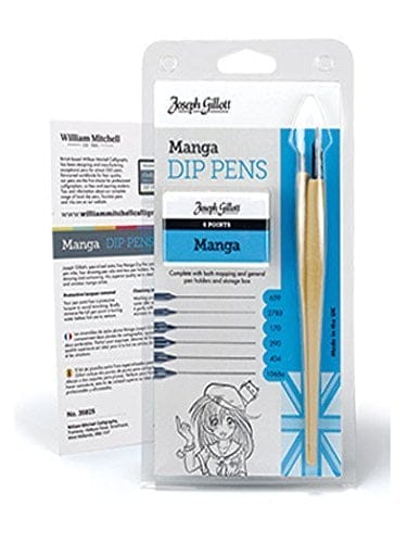 William Mitchell Joseph Gillott Manga Dip Pens Set