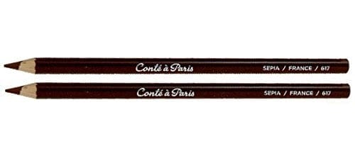 Conte A Paris Artist's Pencils Sepia (Box of 12 Pencils)
