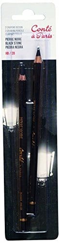 Conte A Paris Artist's Pencils Pierre Noire HB & 2B (Blister Pack of 2)