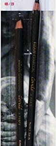 Conte A Paris Artist's Pencils Charcoal HB & 2B (Blister Pack of 2)