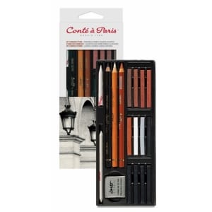 Conte A Paris Studio Sketching Set of 18 - Blister Pack
