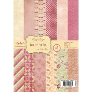 CrafTangles Scrapbook Paper Pack - Tender Feeling (A4)