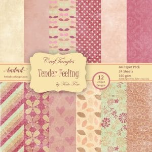 CrafTangles Scrapbook Paper Pack - Tender Feeling (A4)