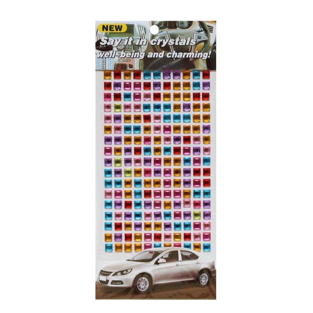 Say it in Crystals - Bling Stickers - Square (Multicolor) cast 147 say it in crystals bling stickers square Say it in Crystals - Bling Stickers - Square (Multicolor)