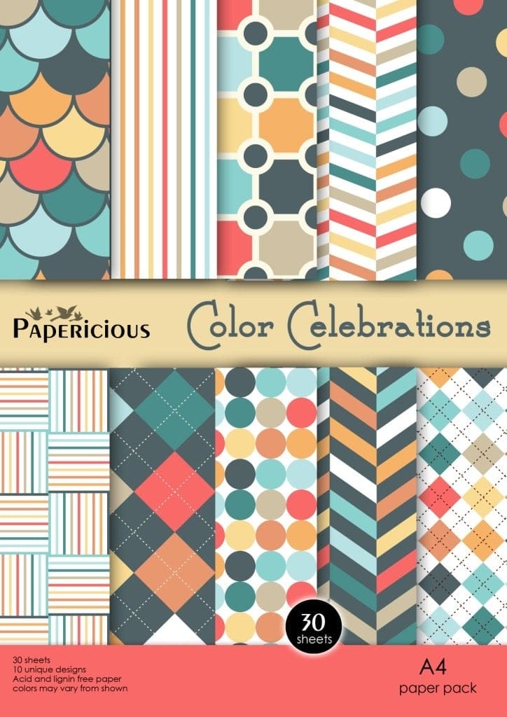 Papericious - Color Celebrations (A4 patterned paper)